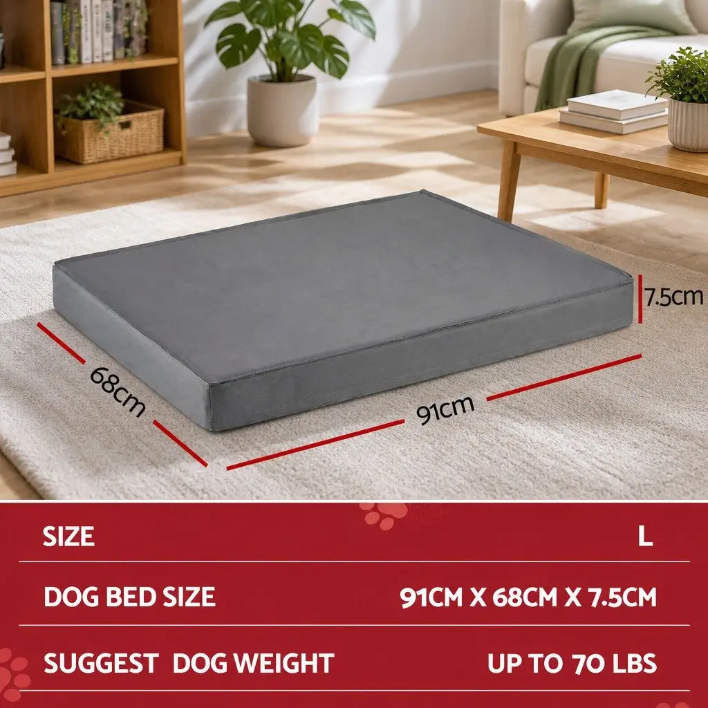Large Orthopedic Dog Bed with Water-resistant Foam Core