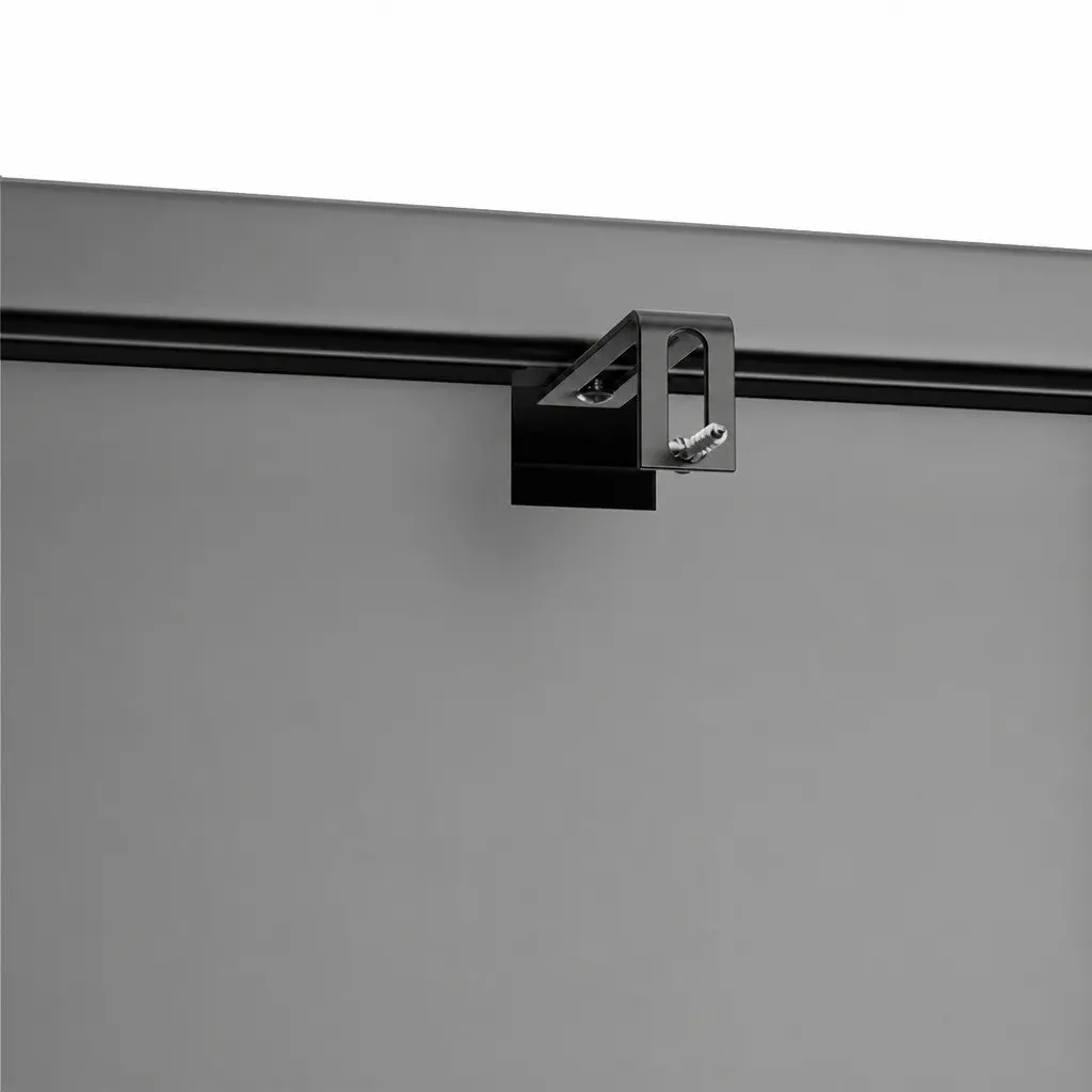 4 Tier Glass Display Cabinet Tempered Glass Black Cold Rolled Steel 80cm x 35cm x 160cm