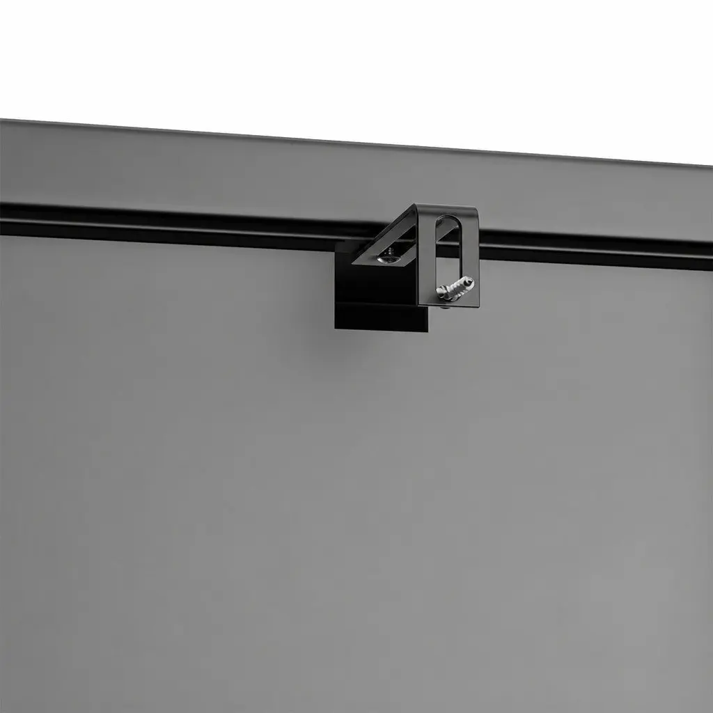 Glass Display Cabinet Tempered Glass 4 Tier Black