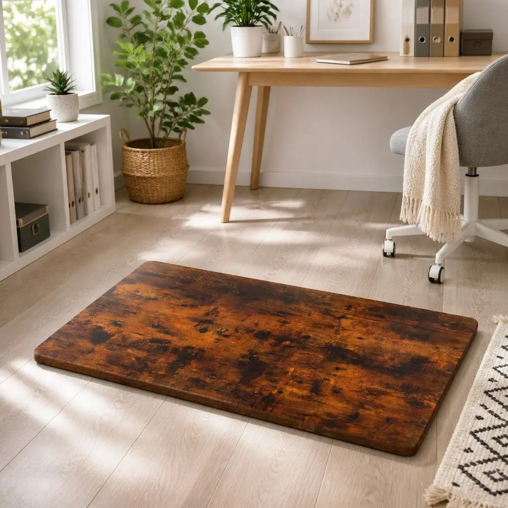 Rustic Brown 140cm x 70cm Desk Top for Standing Desks