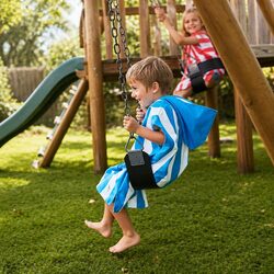 Kids Hooded Poncho Towel Quick Dry for Ages 4-7