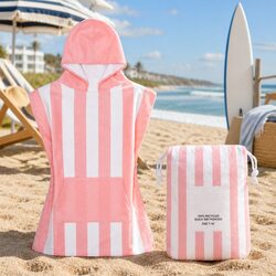 Kids Hooded Poncho Towel for Quick Drying and Comfort