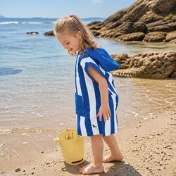 Durable Kids Hooded Poncho Towel for Quick Drying