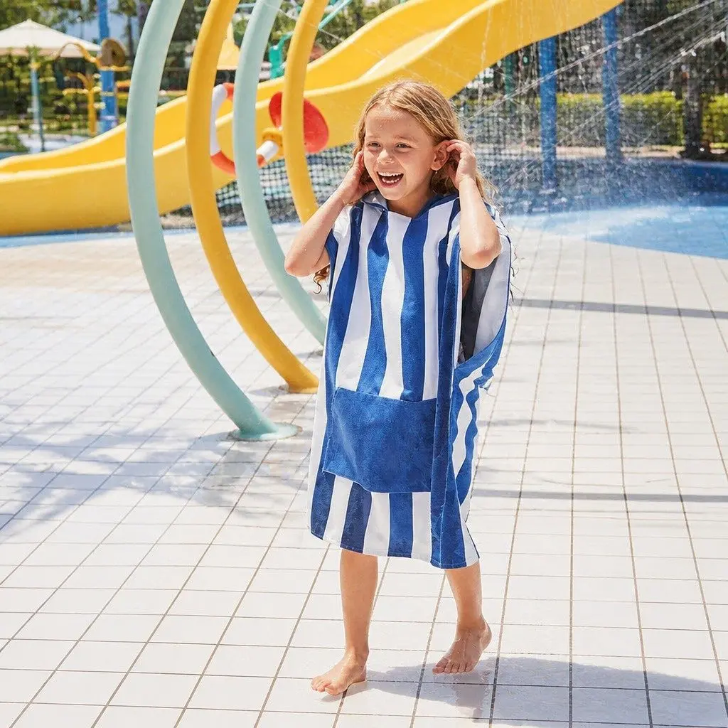 Kids Hooded Poncho Towel for Quick Drying
