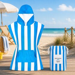 Kids Hooded Poncho Towel Quick Dry Beach Cover Change Robe XS 2-4 Years