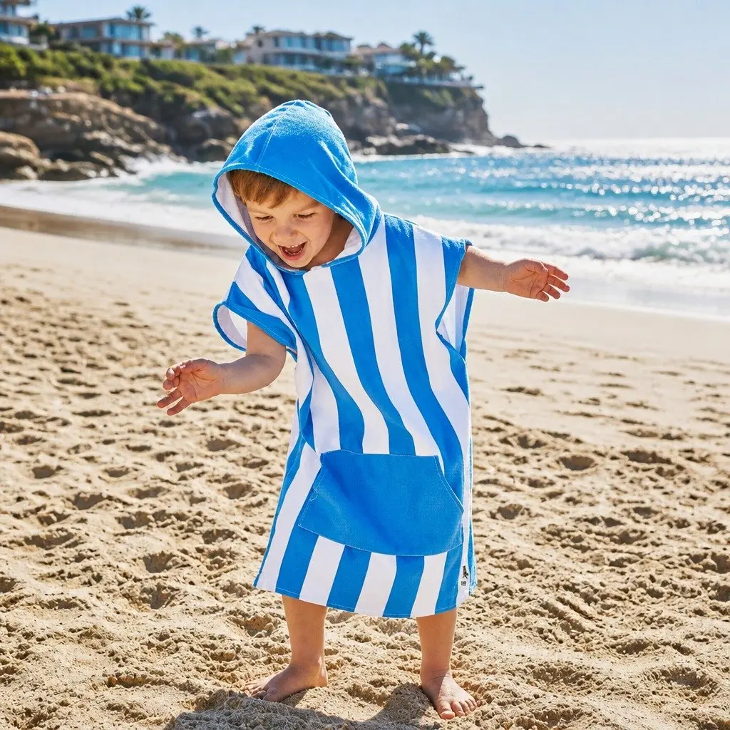 Kids Hooded Poncho Towel for Ages 2-4