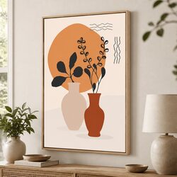 Framed Modern Abstract Canvas Wall Art 80x120cm