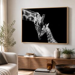 Framed Abstract Animal Wall Art Canvas 80x120cm