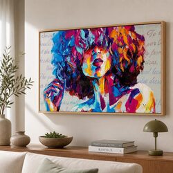 Stylish Abstract Canvas Art Print with Floating Frame