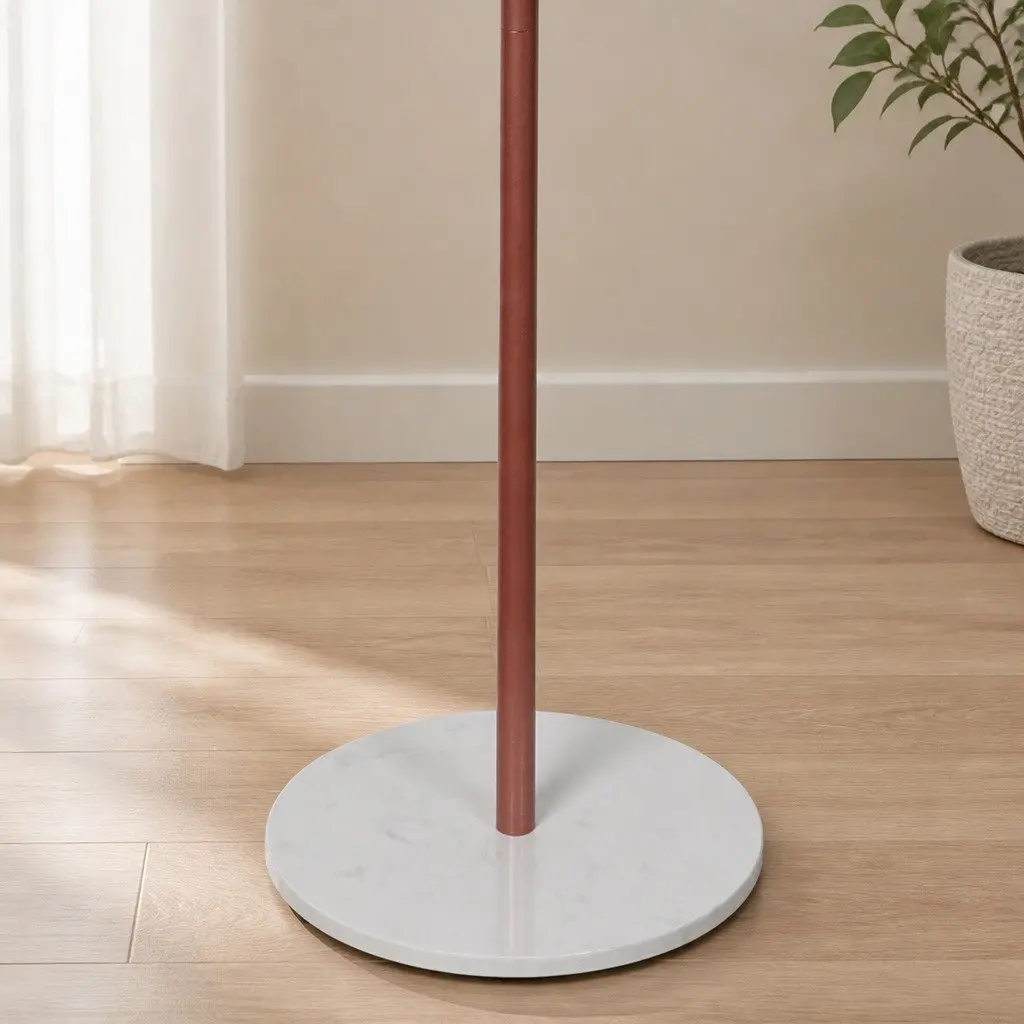 Coat Rack Stand Hat Clothes Hanger Tree Rose Gold 8 Branches Hallway Bedroom