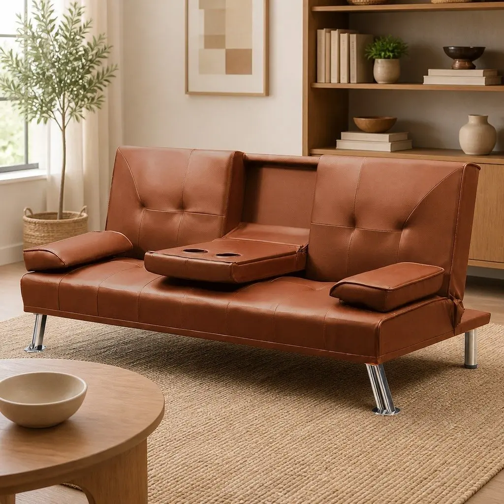 3-Seater Sofa Bed with Reclining Functionality