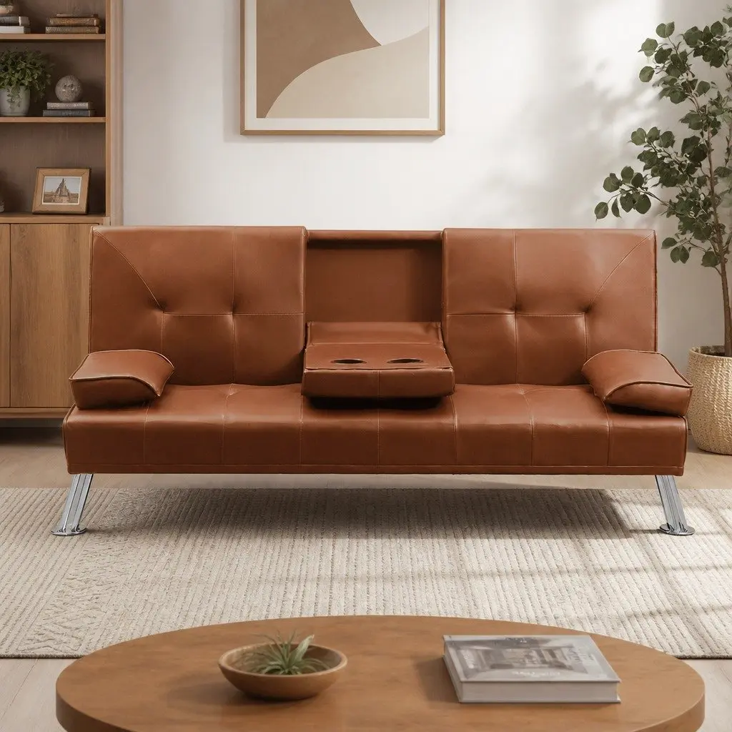 3-Seater Sofa Bed with Reclining Functionality