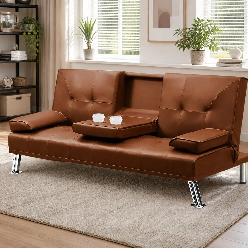 3-Seater Sofa Bed with Reclining Functionality