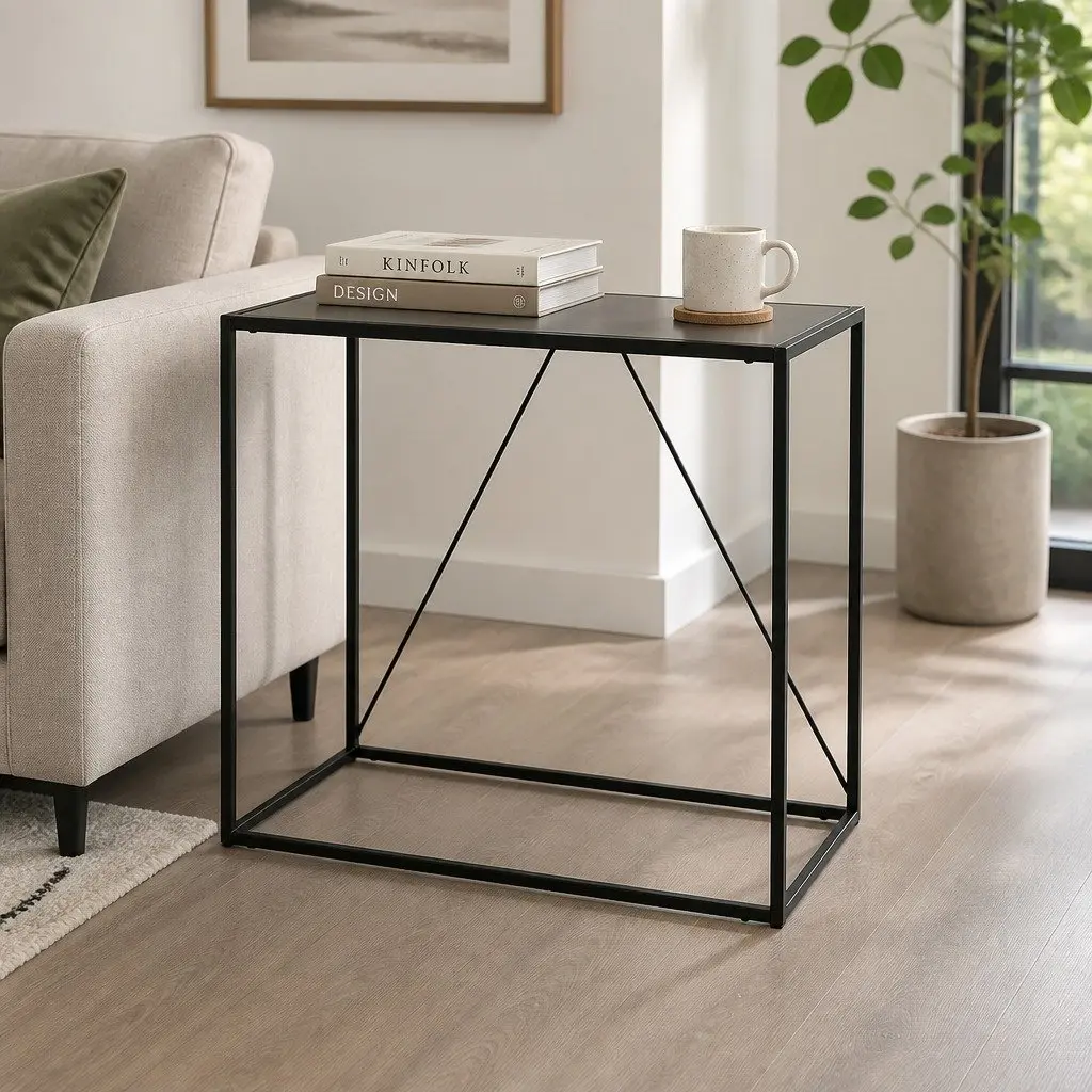 2-Tier Console Table Hallway Entryway Storage Furniture Living Room Sofa Side