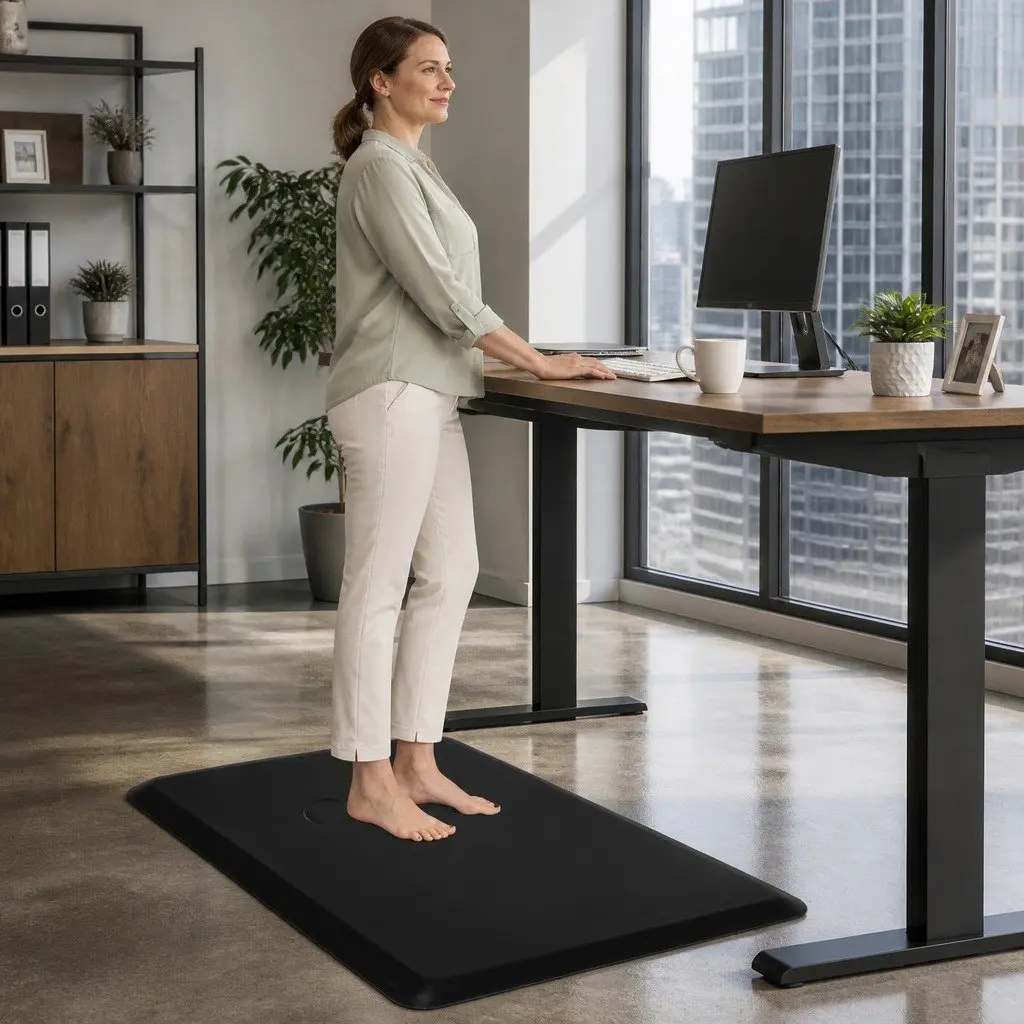 Anti Fatigue Mat PVC 50x80cm Black