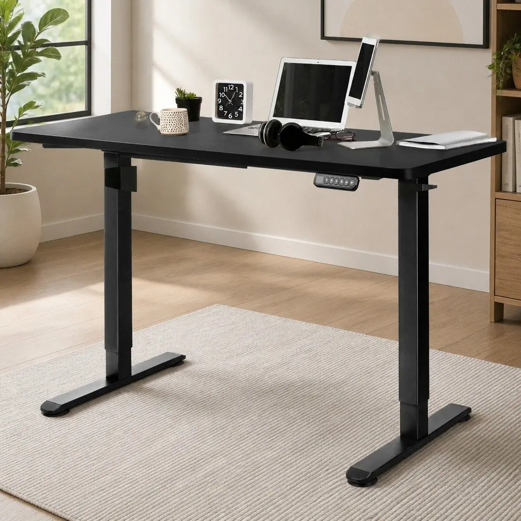 Desktop Table Top MDF Veneer 120x60cm Black