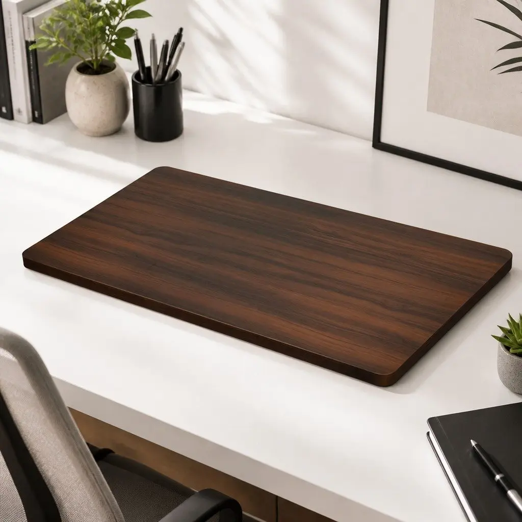 Walnut Adjustable Motorised Desk Frame Table Top 140x70cm