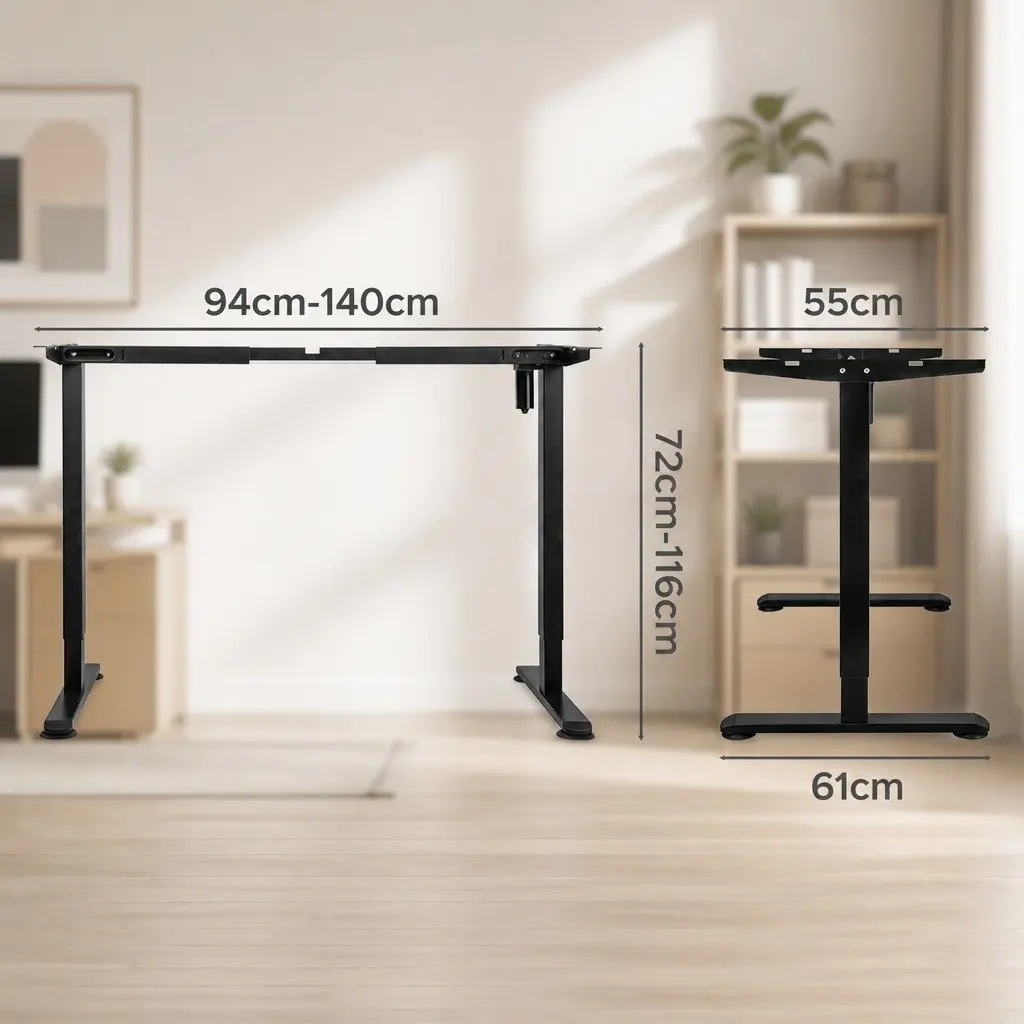 Height Adjustable Electric Desk Frame with Motor