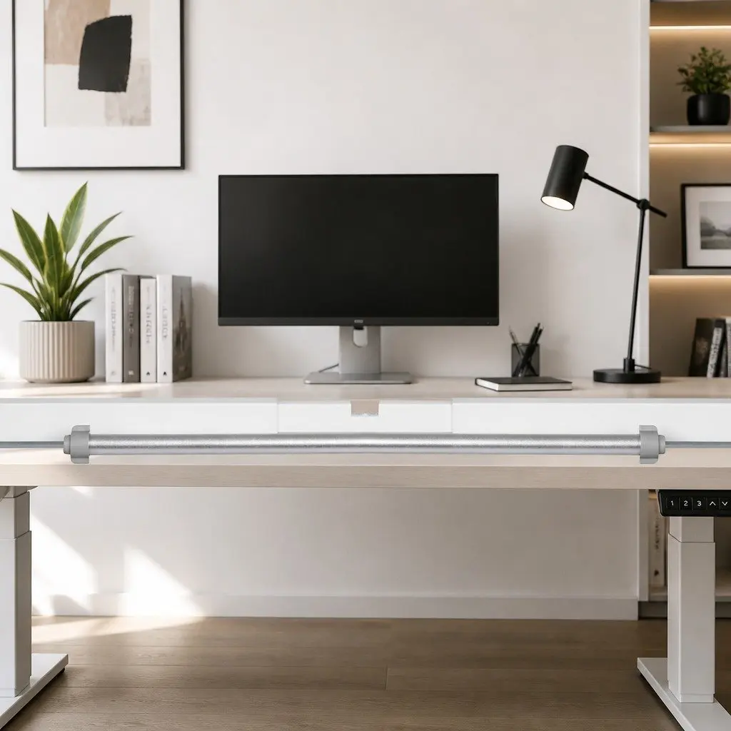 White Motorised Desk Frame for Height Adjustment