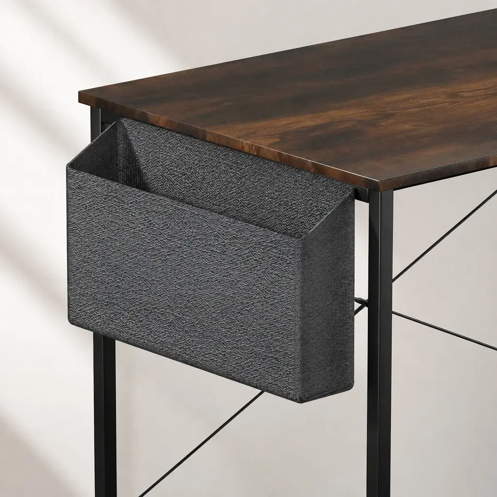 L Shaped Corner Desk with Reversible Storage