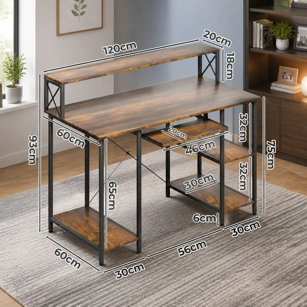Height Adjustable Gaming Desk for Work and Play