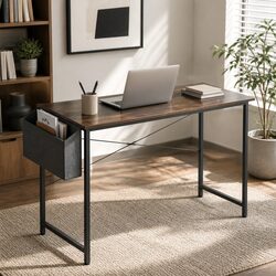 Sturdy Metal Frame Computer Desk with MDF Top 80cm