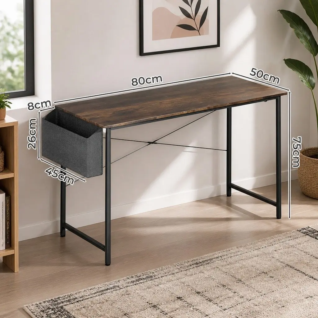 Metal Frame Computer Desk with MDF Top 80cm