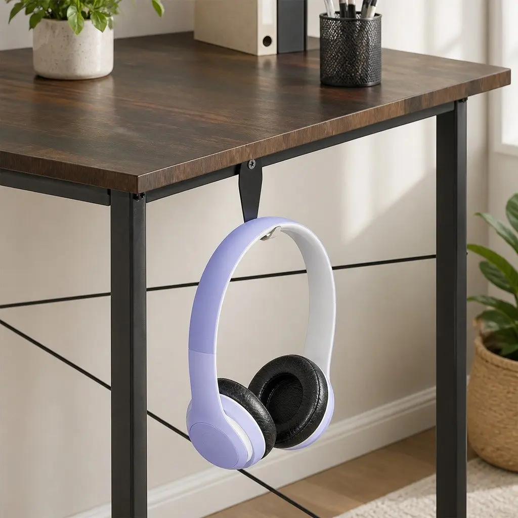 Metal Frame Computer Desk with MDF Top 80cm