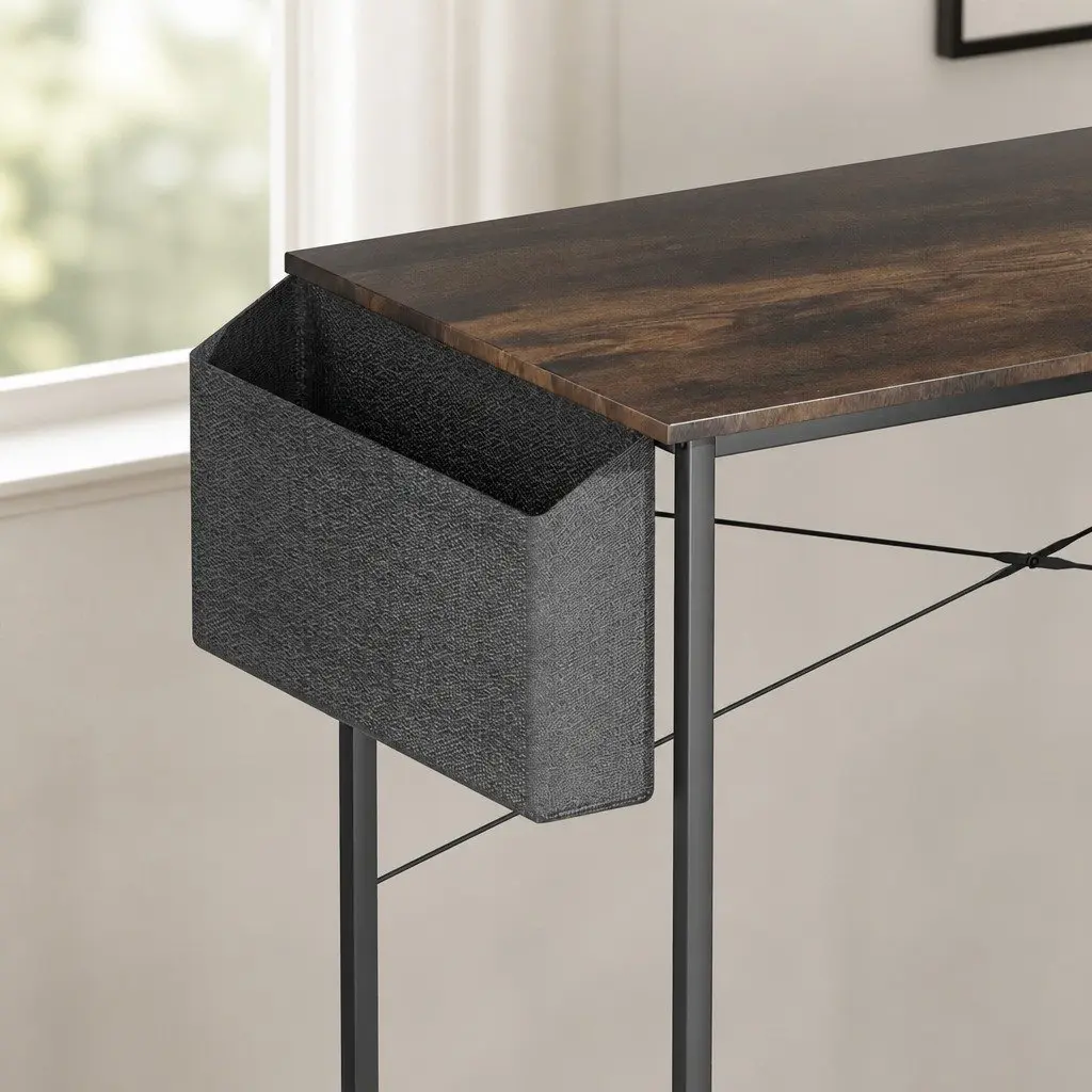 Metal Frame Computer Desk with MDF Top 80cm
