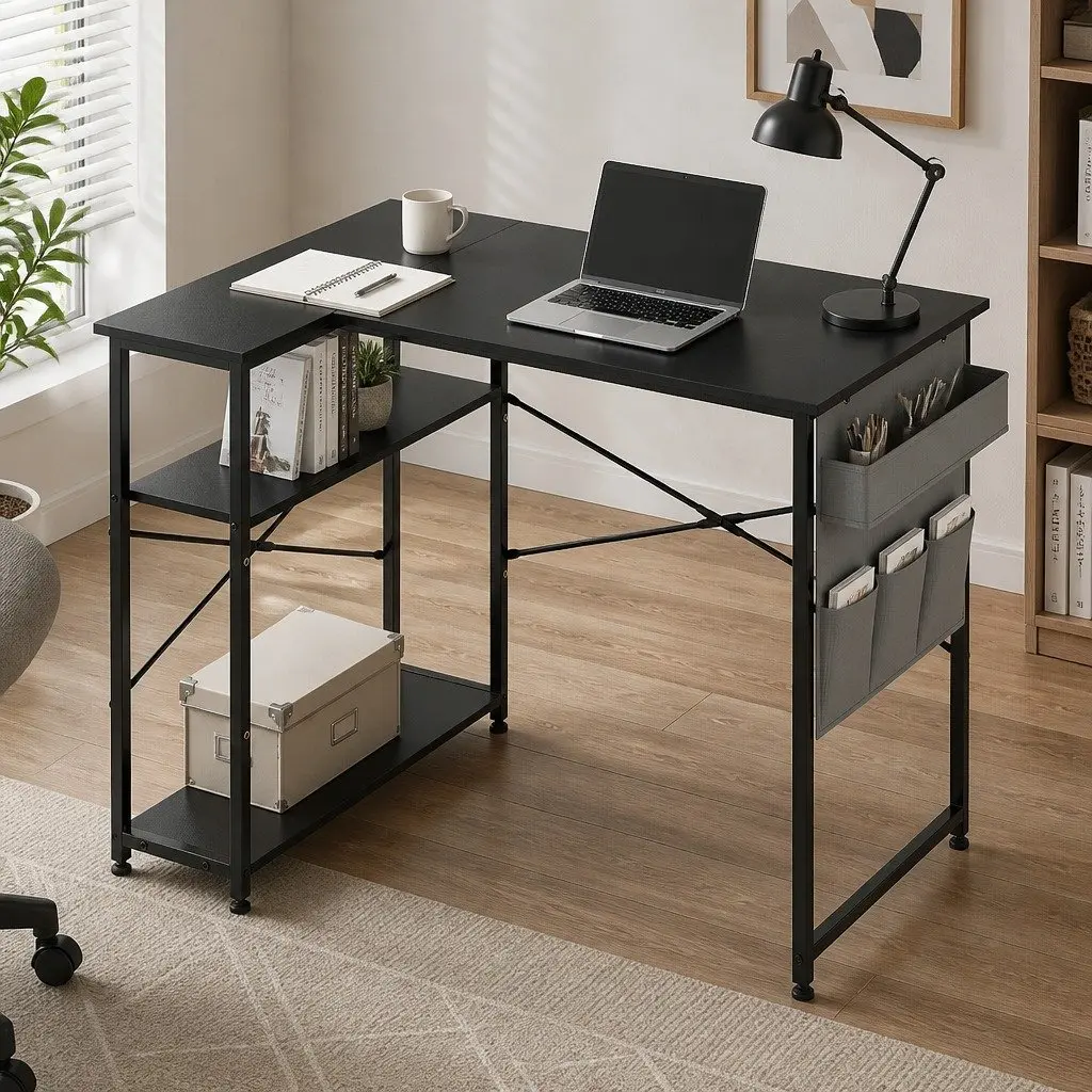 L-Shaped Gaming Desk for Home Office