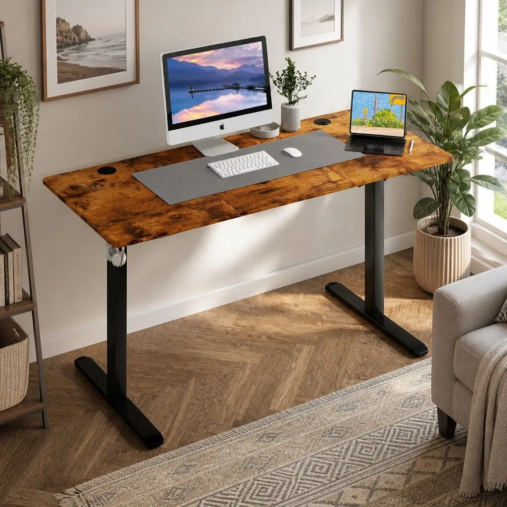 Height Adjustable Electric Standing Desk with Sturdy Frame
