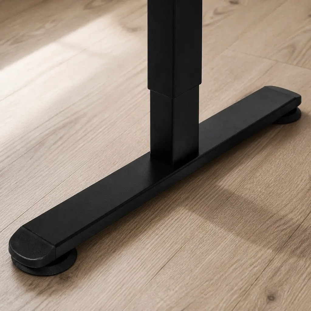 Motorised Standing Desk with Natural Finish
