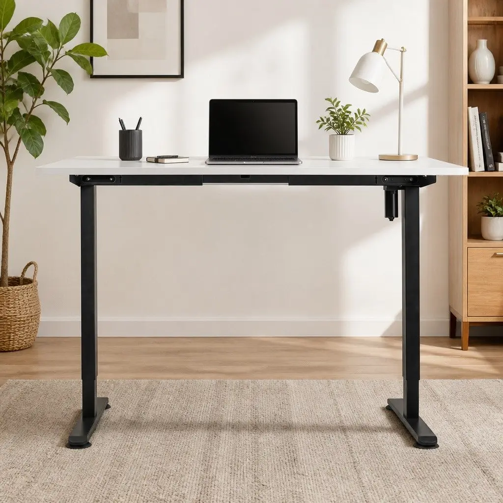 Electric Height Adjustable Desk Frame 120cm White