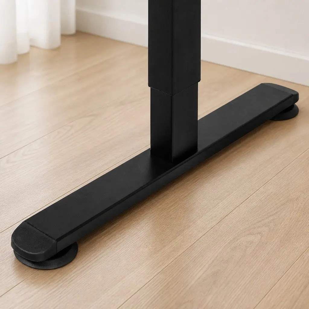 Electric Adjustable Standing Desk with Natural Desktop 140cm