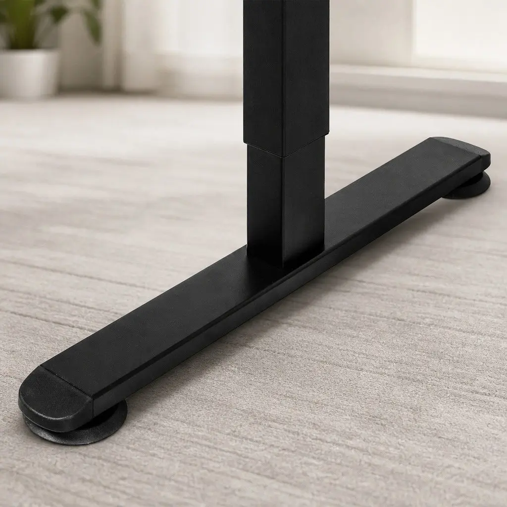 Adjustable Motorised Standing Desk 140cm White Electric