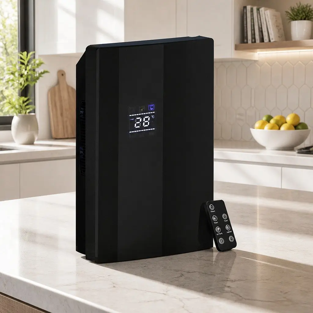 Dehumidifier 2L Water Tank Black
