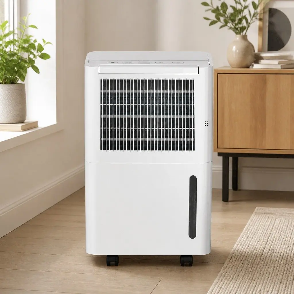 Dehumidifier Plastic 12L White 2-in-1 Portable Quiet Air Purifier