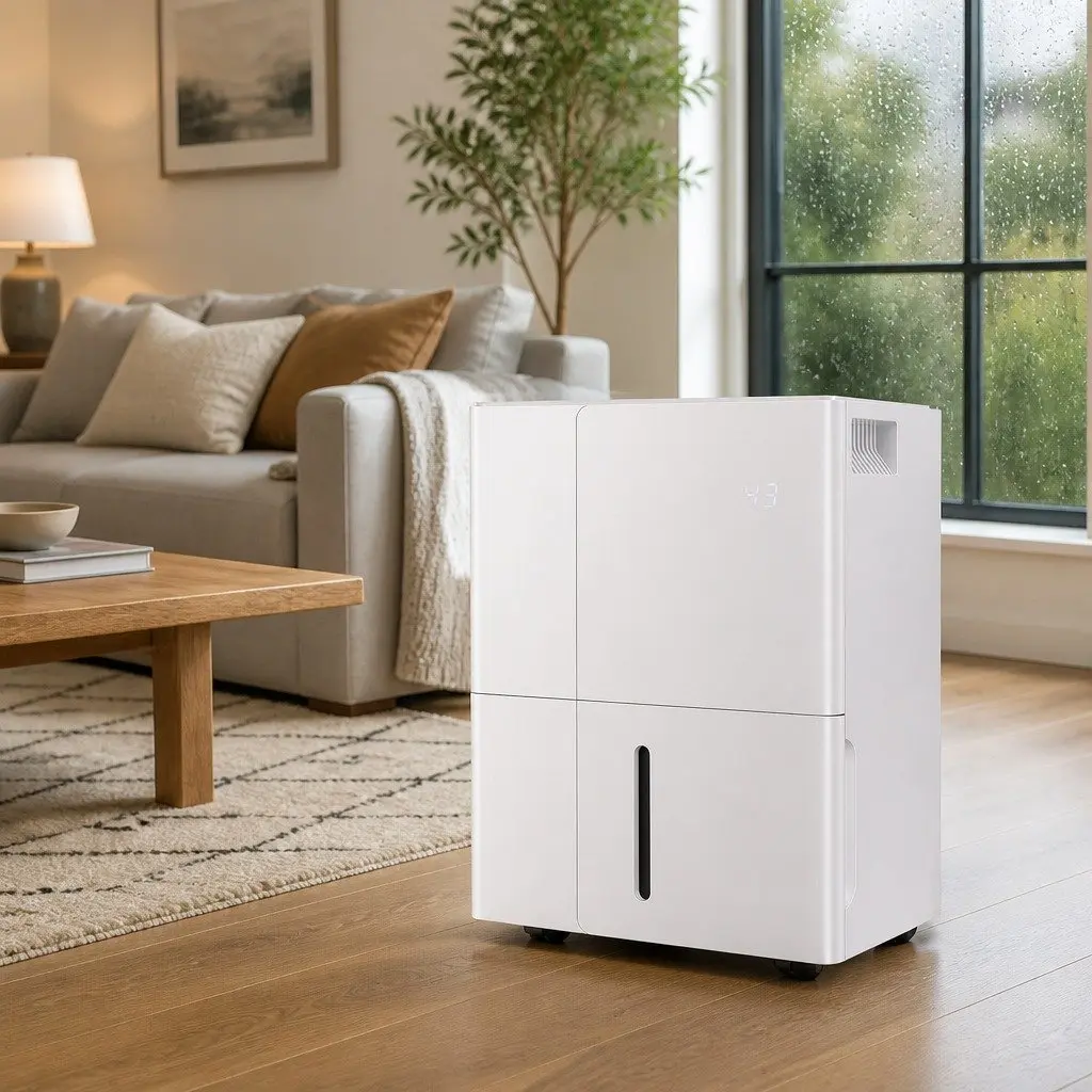 Dehumidifier 30L/Day White Portable Mould Moisture Control Home Room