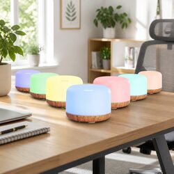 Aroma Diffuser Ultrasonic Humidifier 500ml 4-in-1 Night Light Aromatherapy