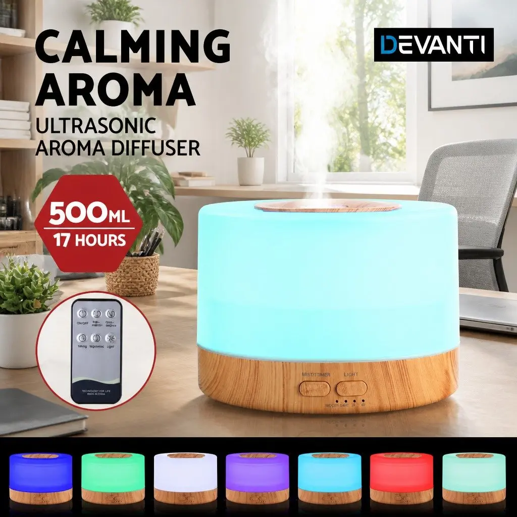 Aroma Diffuser ABS 500ml Light Wood