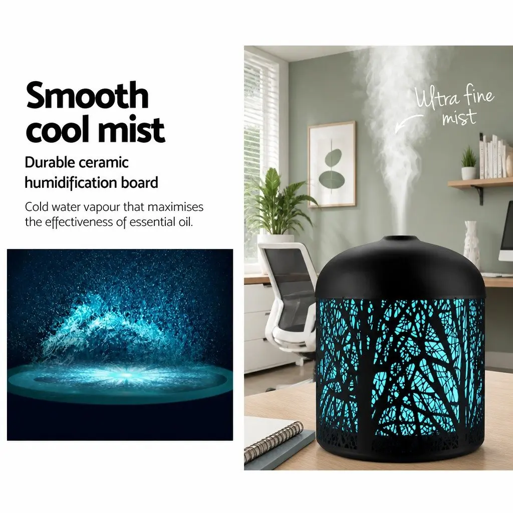 Aroma Diffuser Ultrasonic 160ml Black