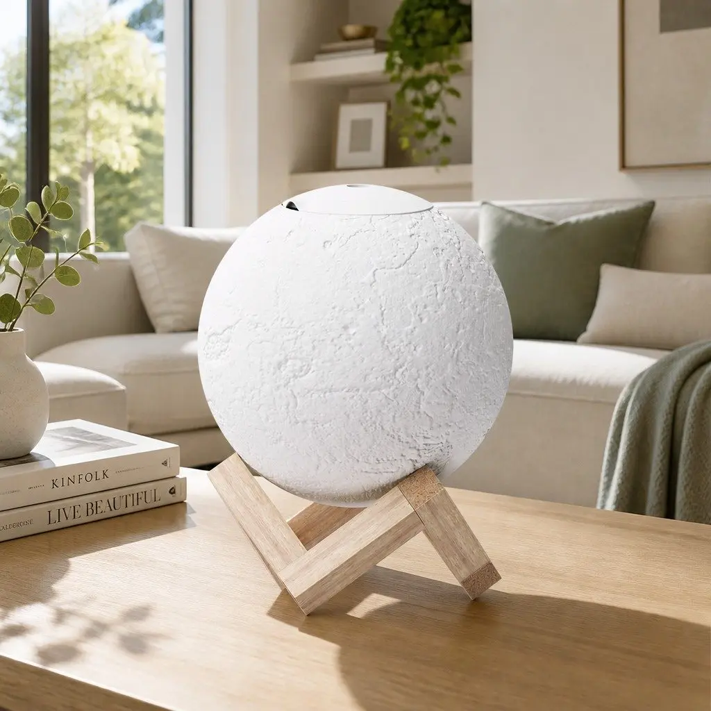 Aroma Diffuser Moon Lamp 880ml White Humidifier