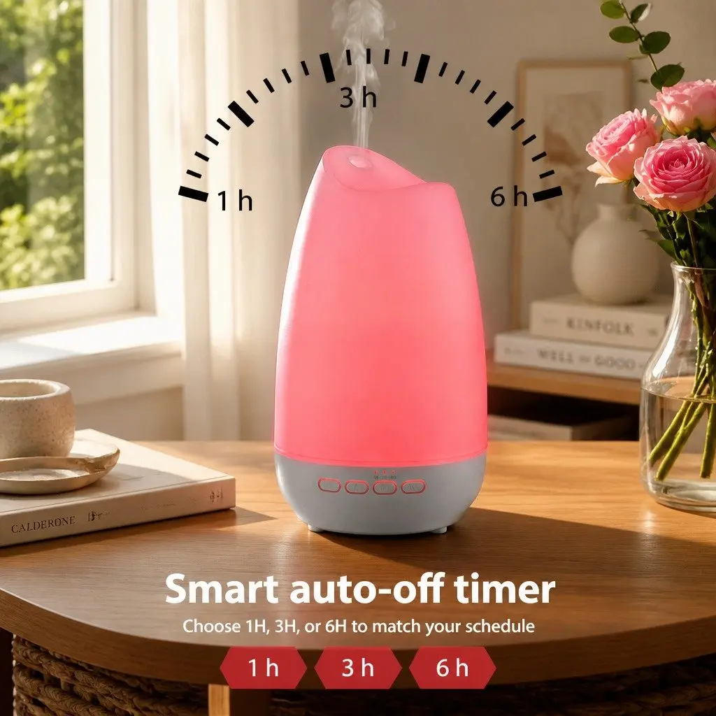 Aroma Diffuser ABS 300ml Light Wood Grain and White