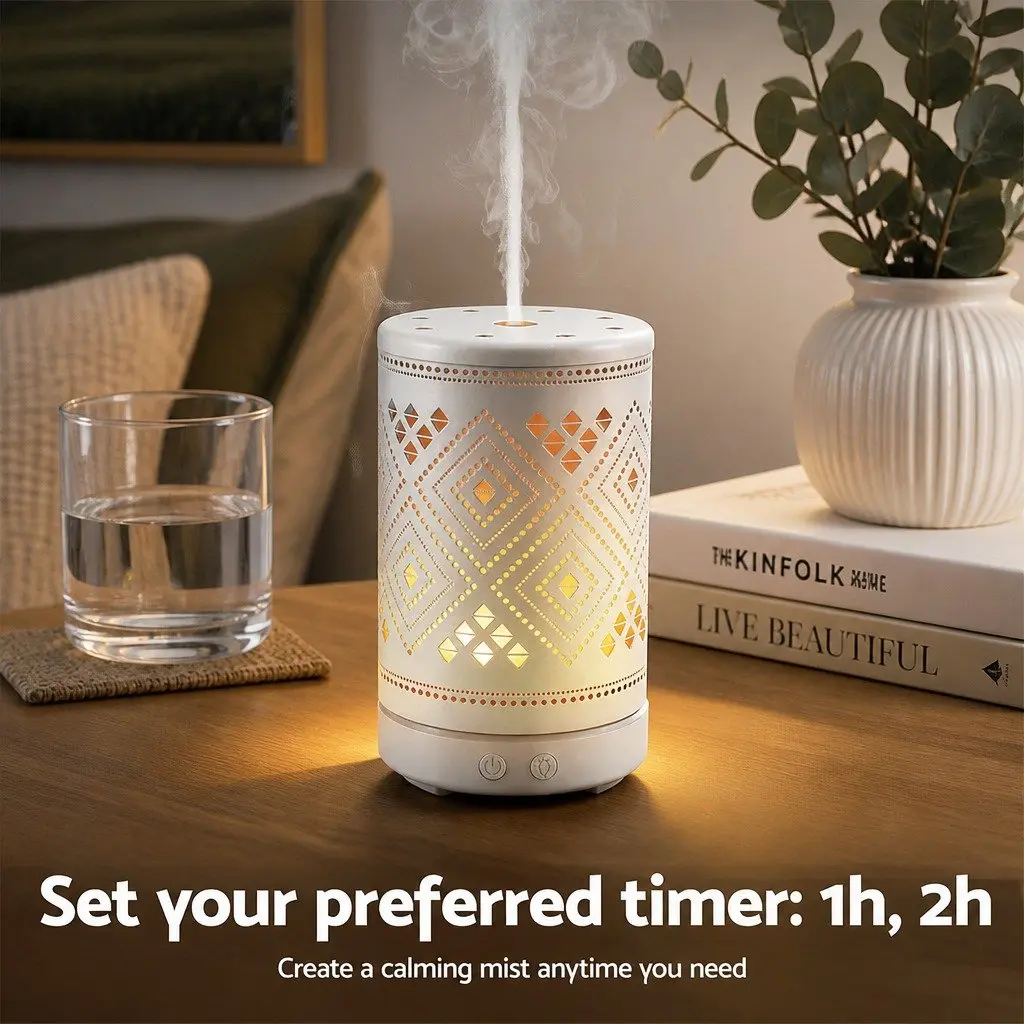 Aroma Diffuser Humidifier ABS 100ml White