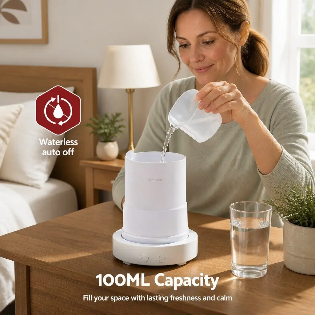 Aroma Diffuser Humidifier ABS 100ml White