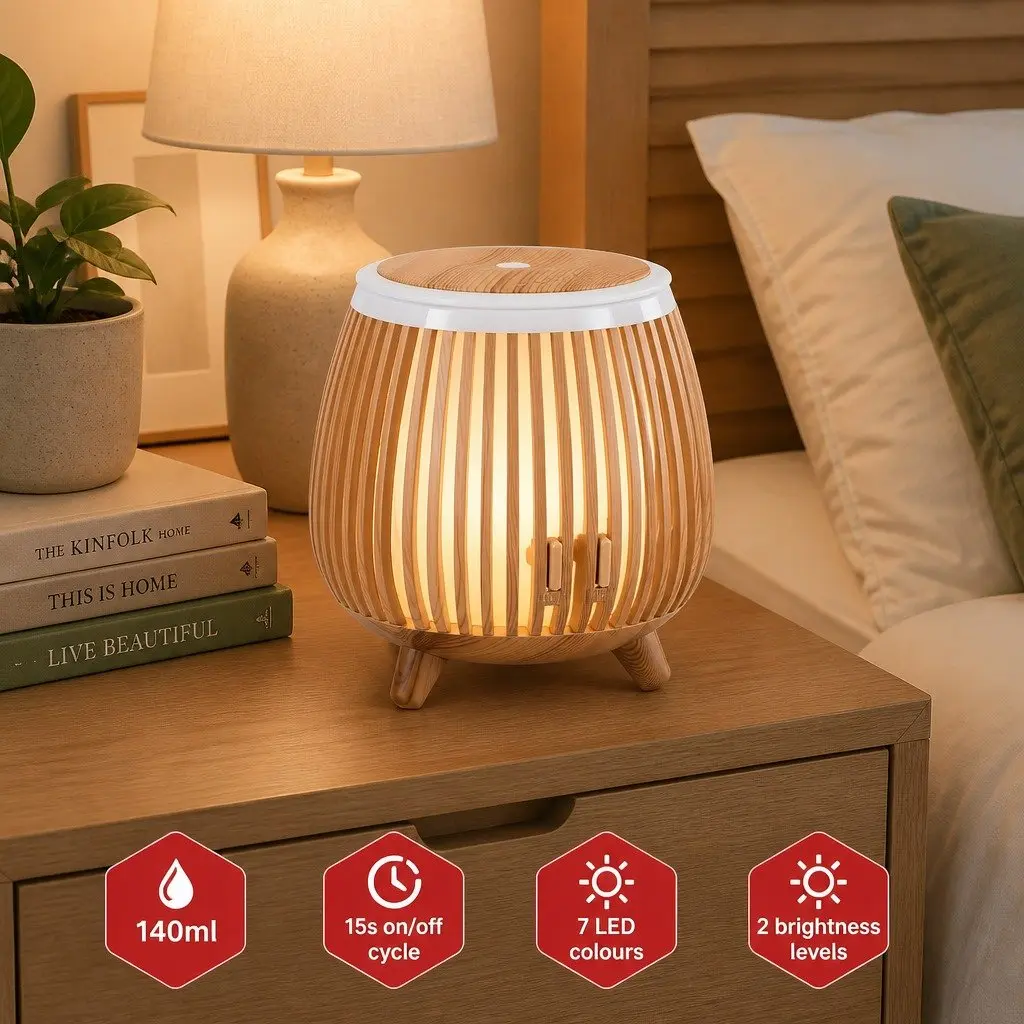 Aroma Diffuser with LED Light and Humidifier