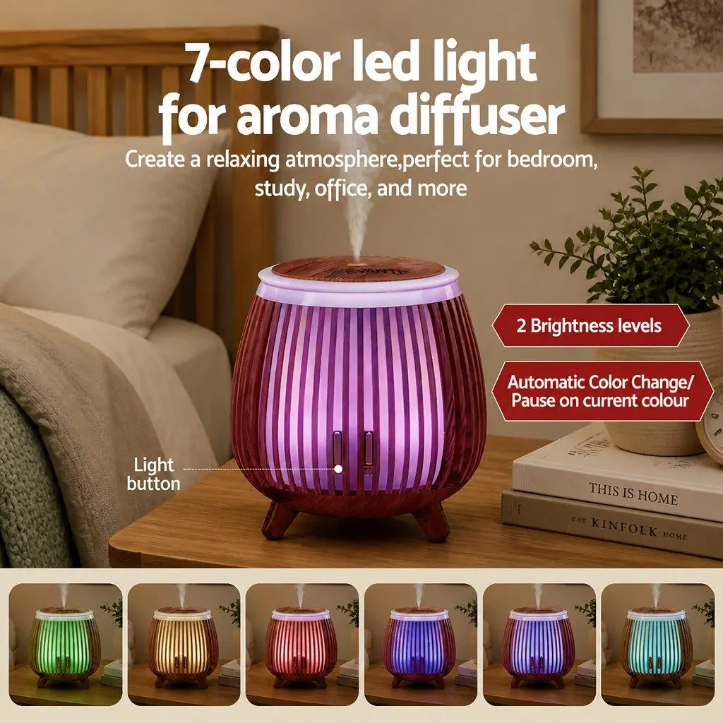 Aroma Diffuser with LED Light and Humidifier