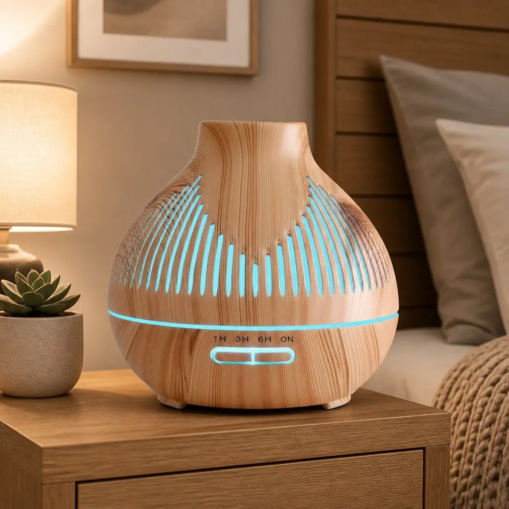 Ultrasonic Aroma Diffuser 400ml with 7 LED Lights