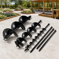 Durable Post Hole Digger Auger Set 100mm 200mm 300mm