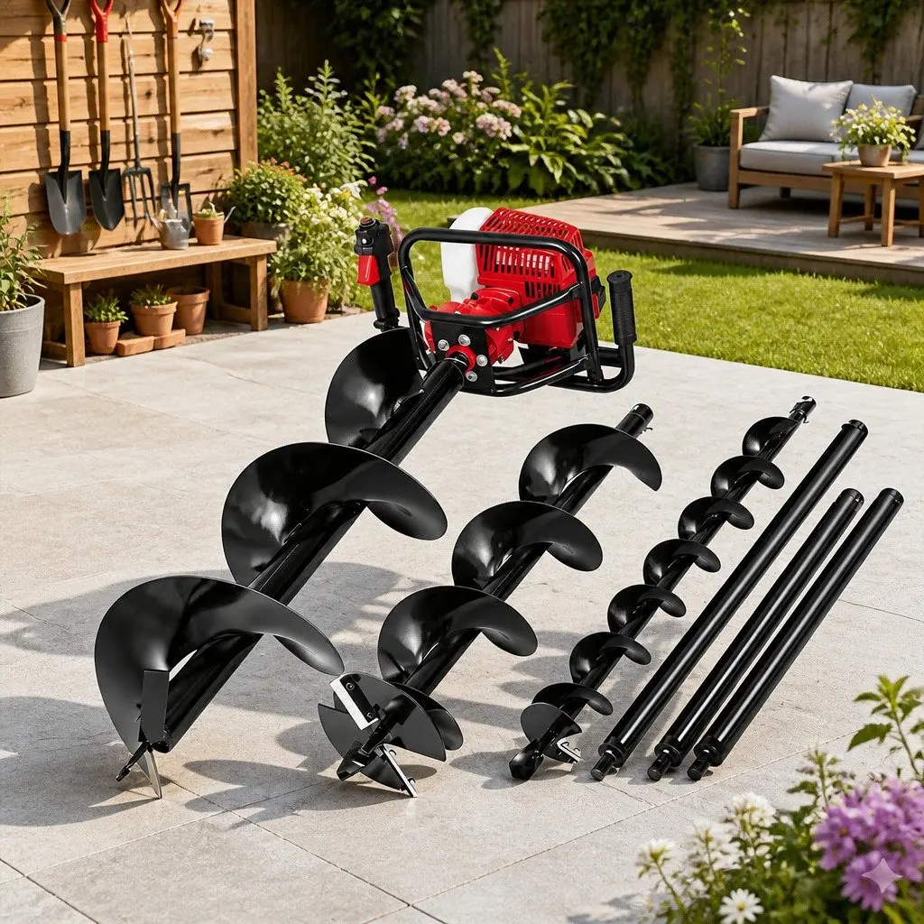Petrol Post Hole Digger with 63cc Engine